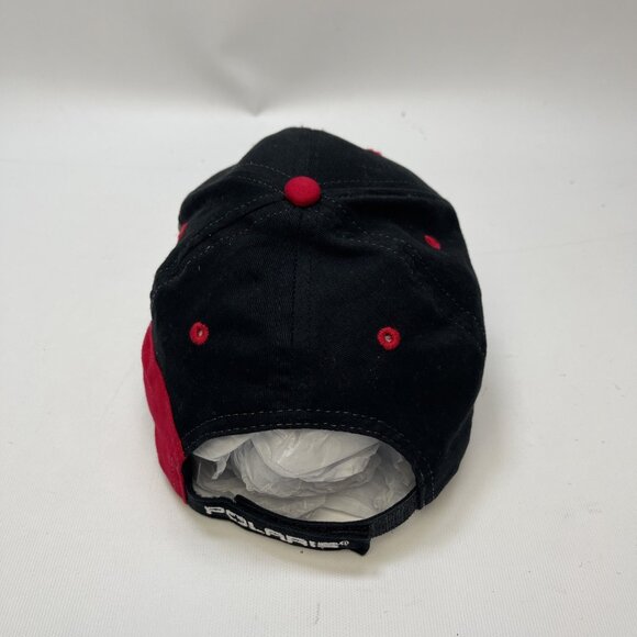 Y2K Polaris Racing Red / Black / Grey Adjustable Cap Motorsports Moto Quad - Picture 3 of 9